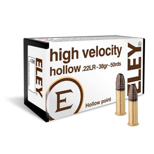 Eley High Velocity Hollow .22 LR Ammunition