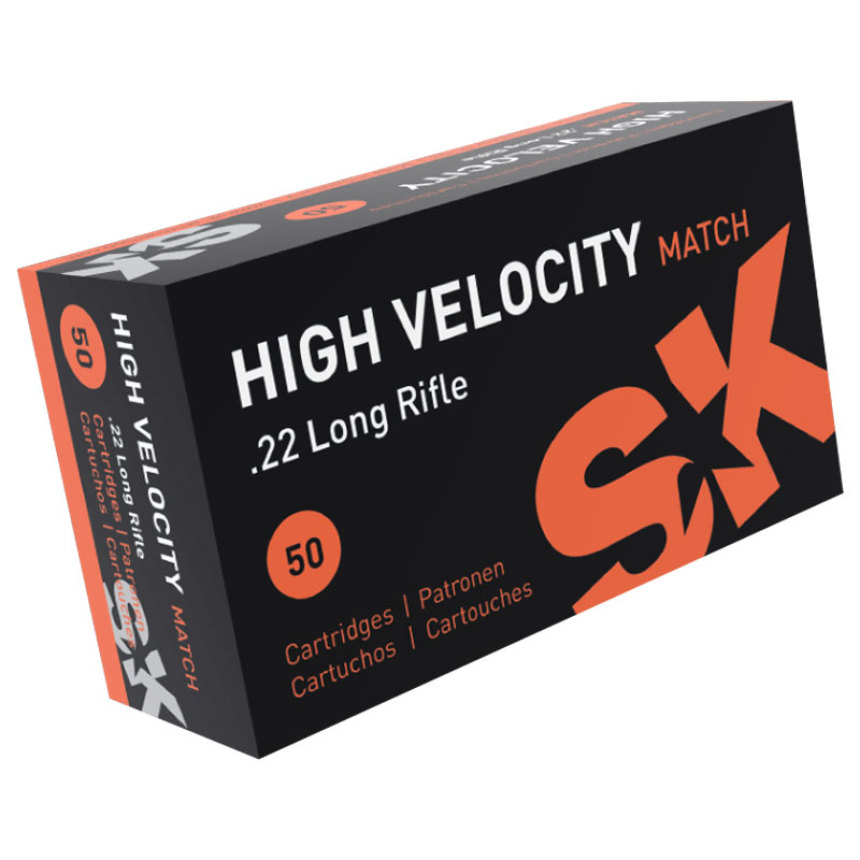 SK High Velocity Match .22 LR Ammunition, SK Ammunition: Creedmoor Sports  Inc.